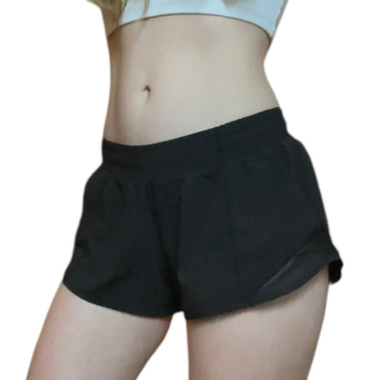 Lululemon Athletica Black Active Mini Shorts