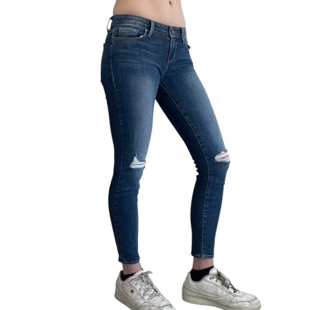 Paige Verdugo Ankle Distressed Skinny Jeans