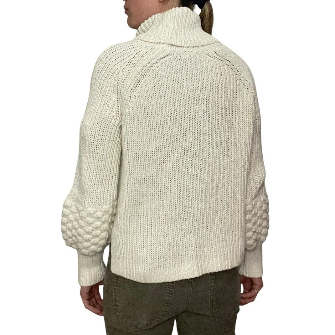 Melrose and Market White Knit Turtleneck Sweater