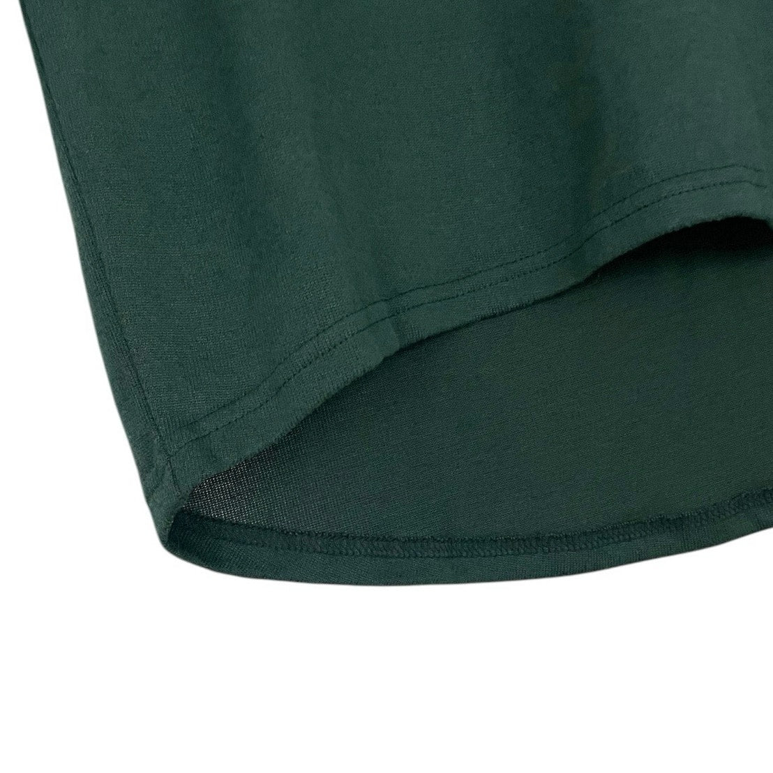 Only Soft Dark Green Quarter Sleeve Crewneck Top
