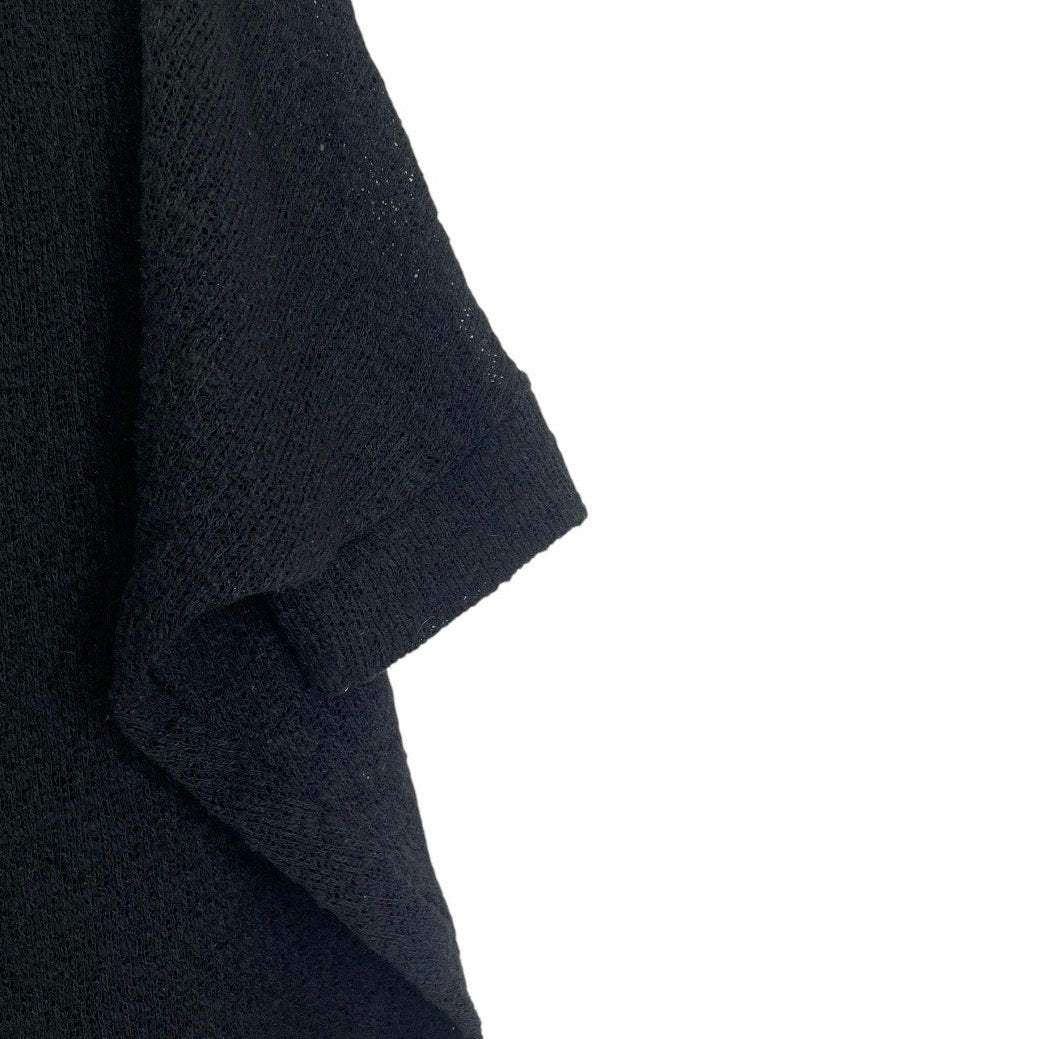 Mossimo Supply Co. Black Knit Quarter Sleeve Cardigan Sweater