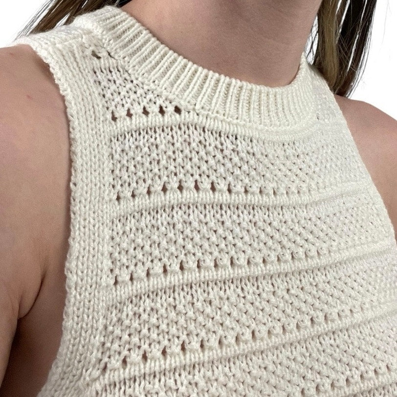 SO White Knit Tank Top