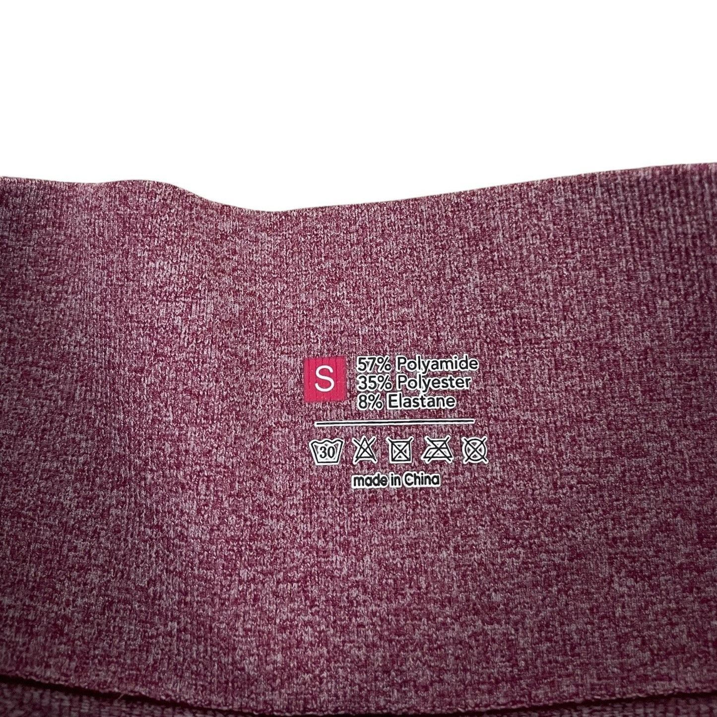 Maroon Active Spandex Mini Butt Sculpting Shorts