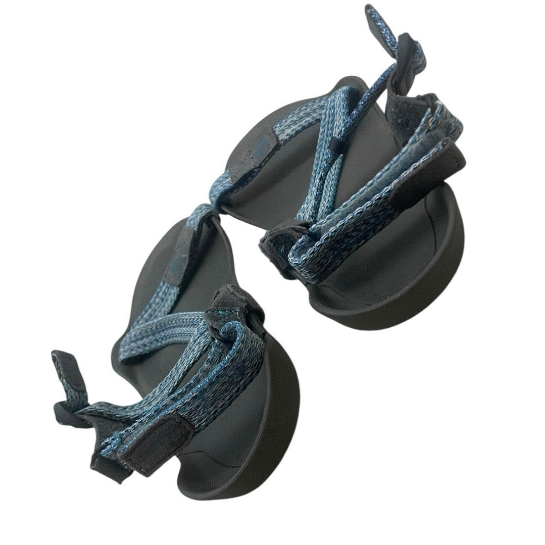 Xero Shoes Z-Trek Blue Strap & Grey Barefoot Hiking Sandals