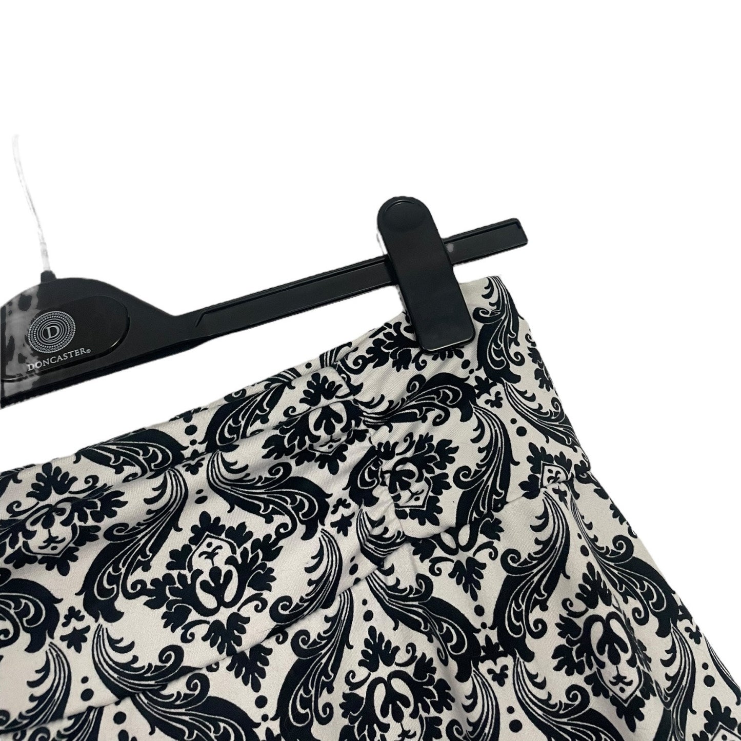 Tranquility by Colorado Clothing Black & White Damask Print Boho Skirt