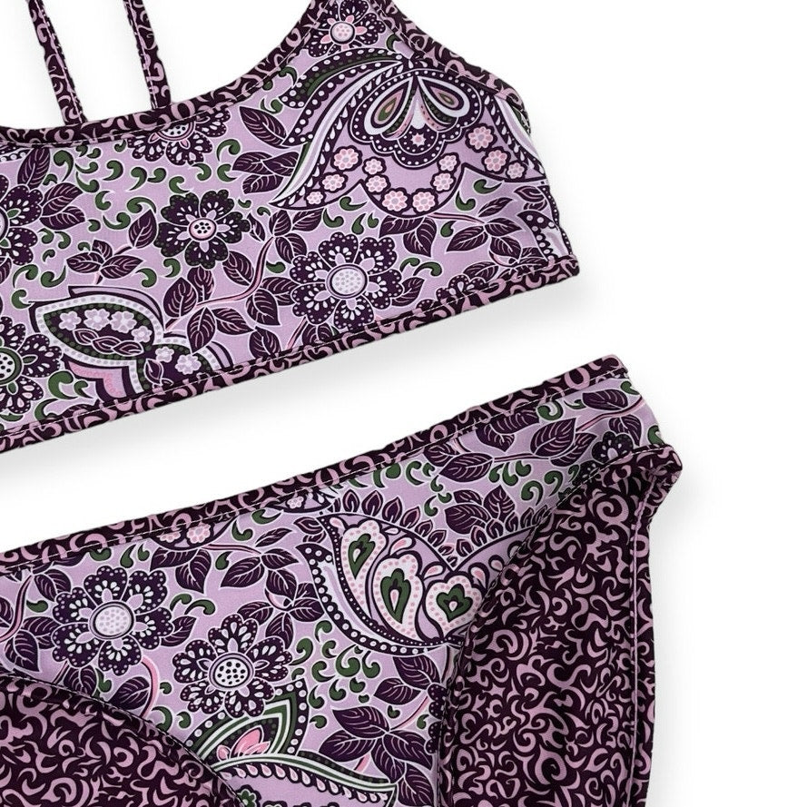 Purple Boho Reversible Double Sided Bikini