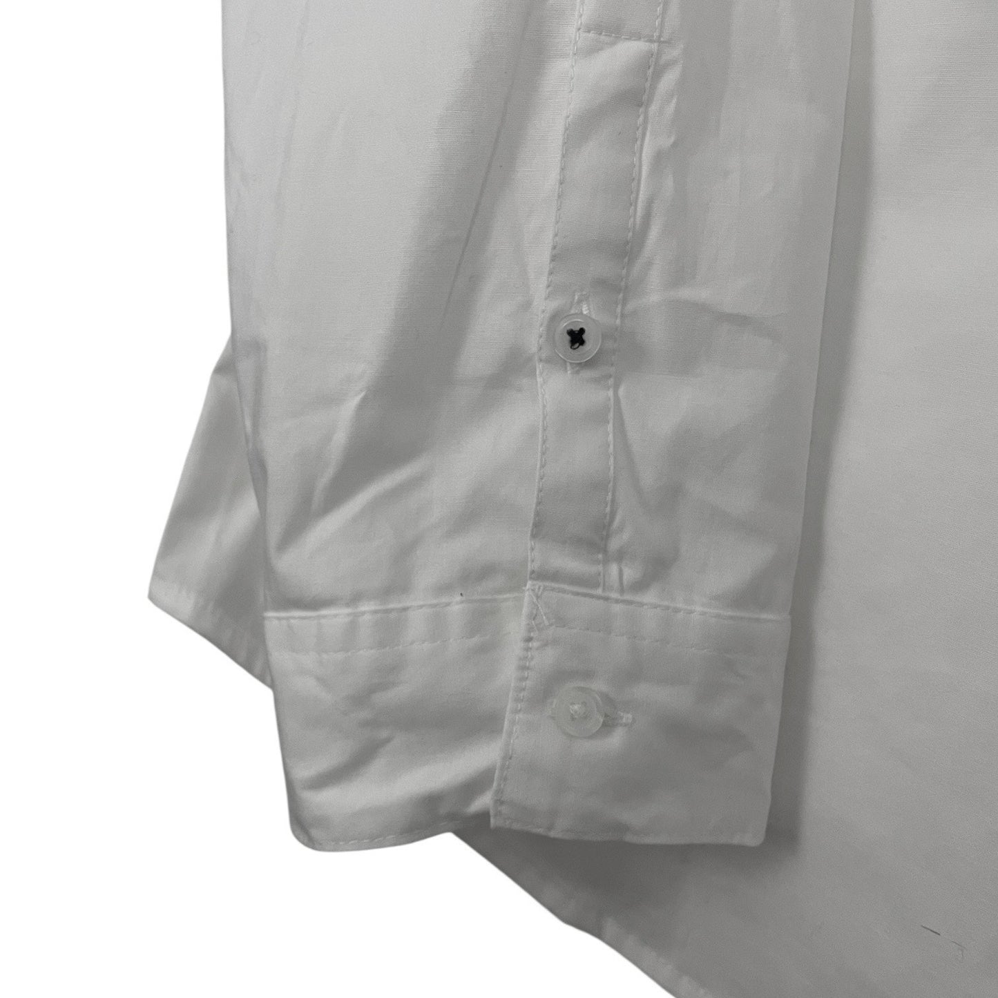 NWT Croft & Barrow White Long Sleeve Button Down The Classic Shirt