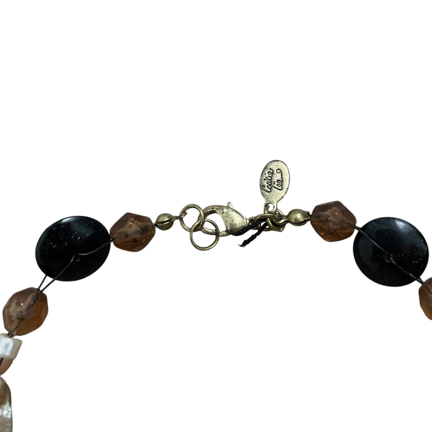Cookie Lee Vintage Stone Beaded Statement Necklace