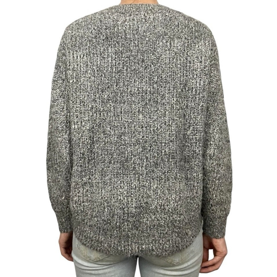 Caslon Grey Knit Crewneck Sweater