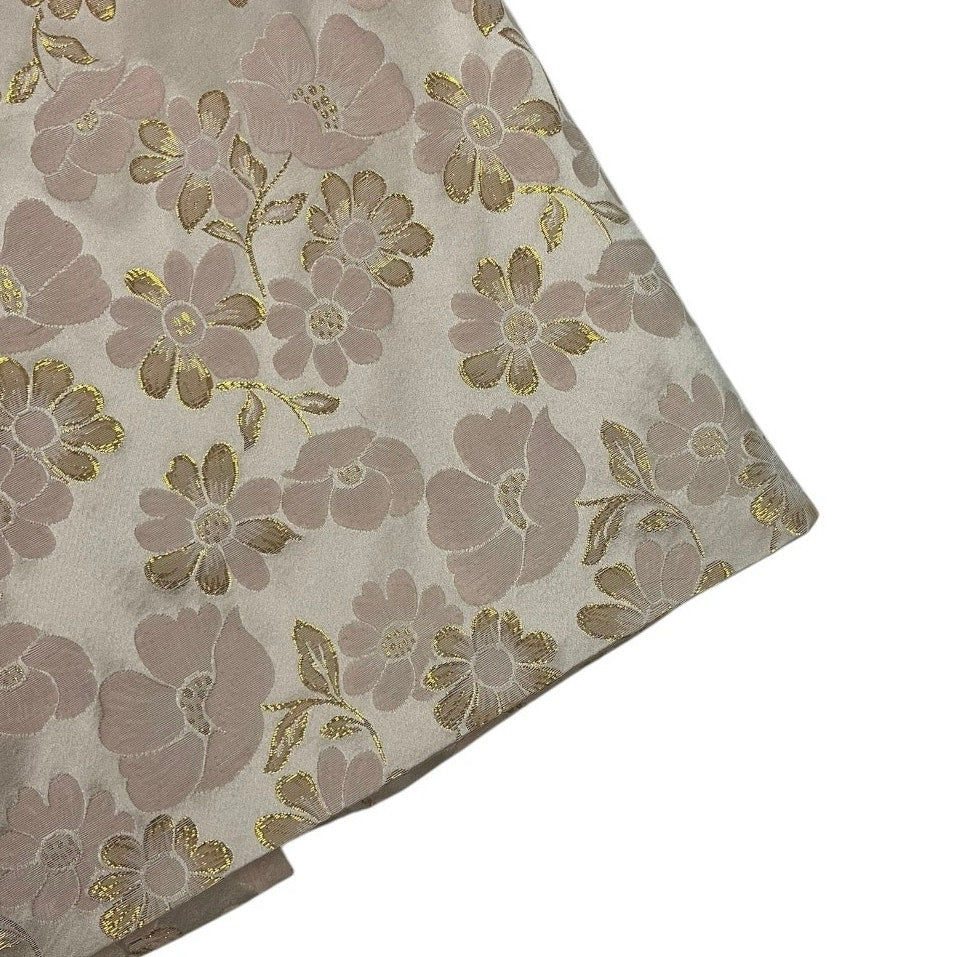 Banana Republic Gold Floral Embellished Skirt