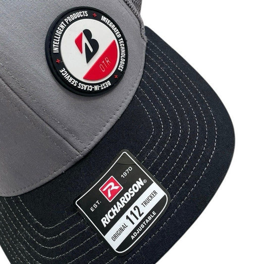 Richardson Mens Grey & Black Bridgestone 112 Trucker Hat
