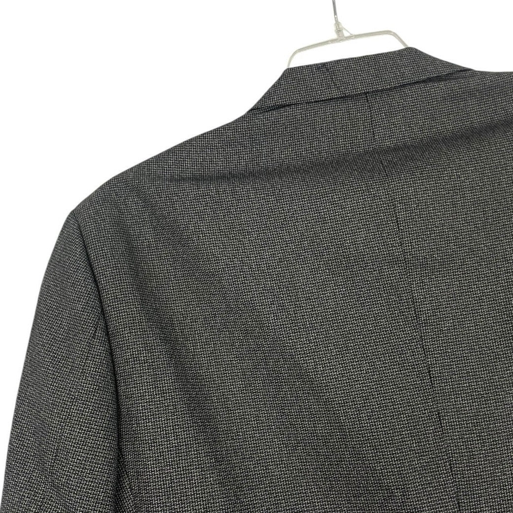 Arrow Mens Grey Blazer Suit Coat with Shoulder Pads