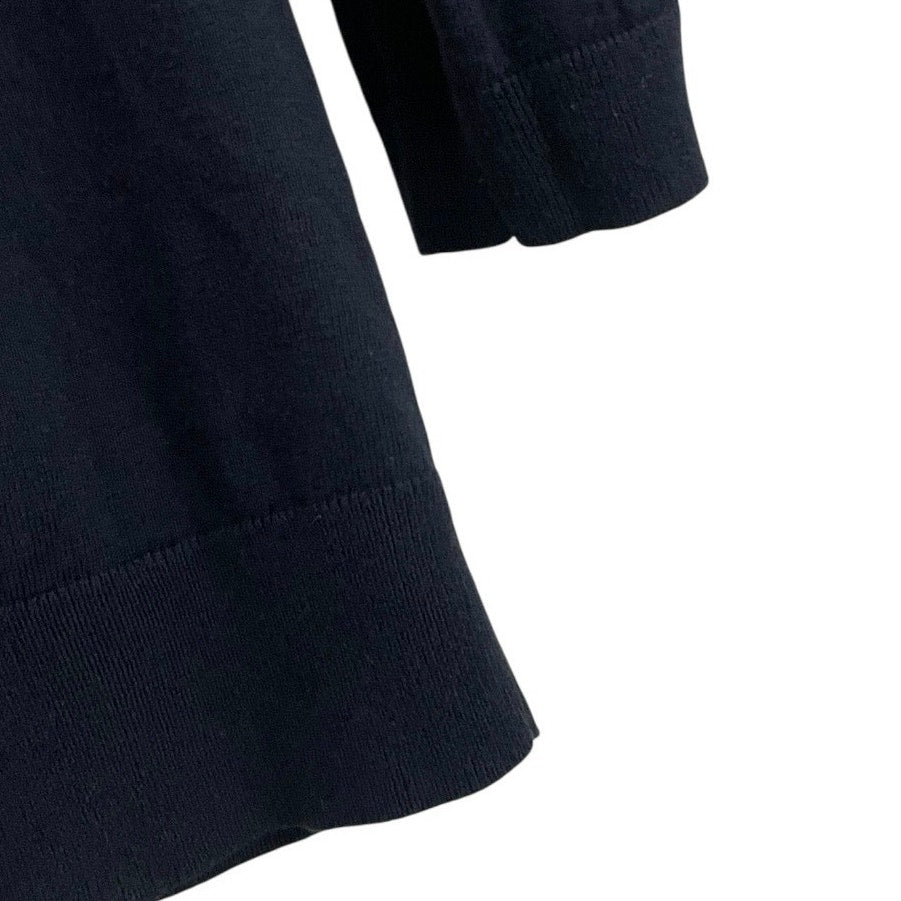 1901 Navy Blue Quarter Sleeve Sweater