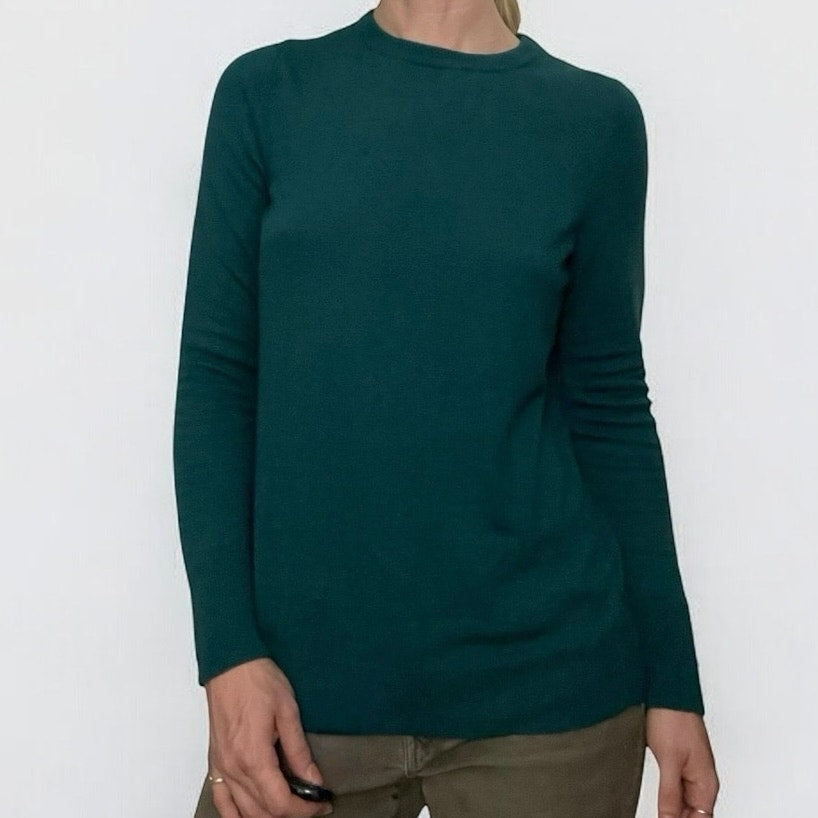 A New Day Teal Crewneck Long Sleeve Top