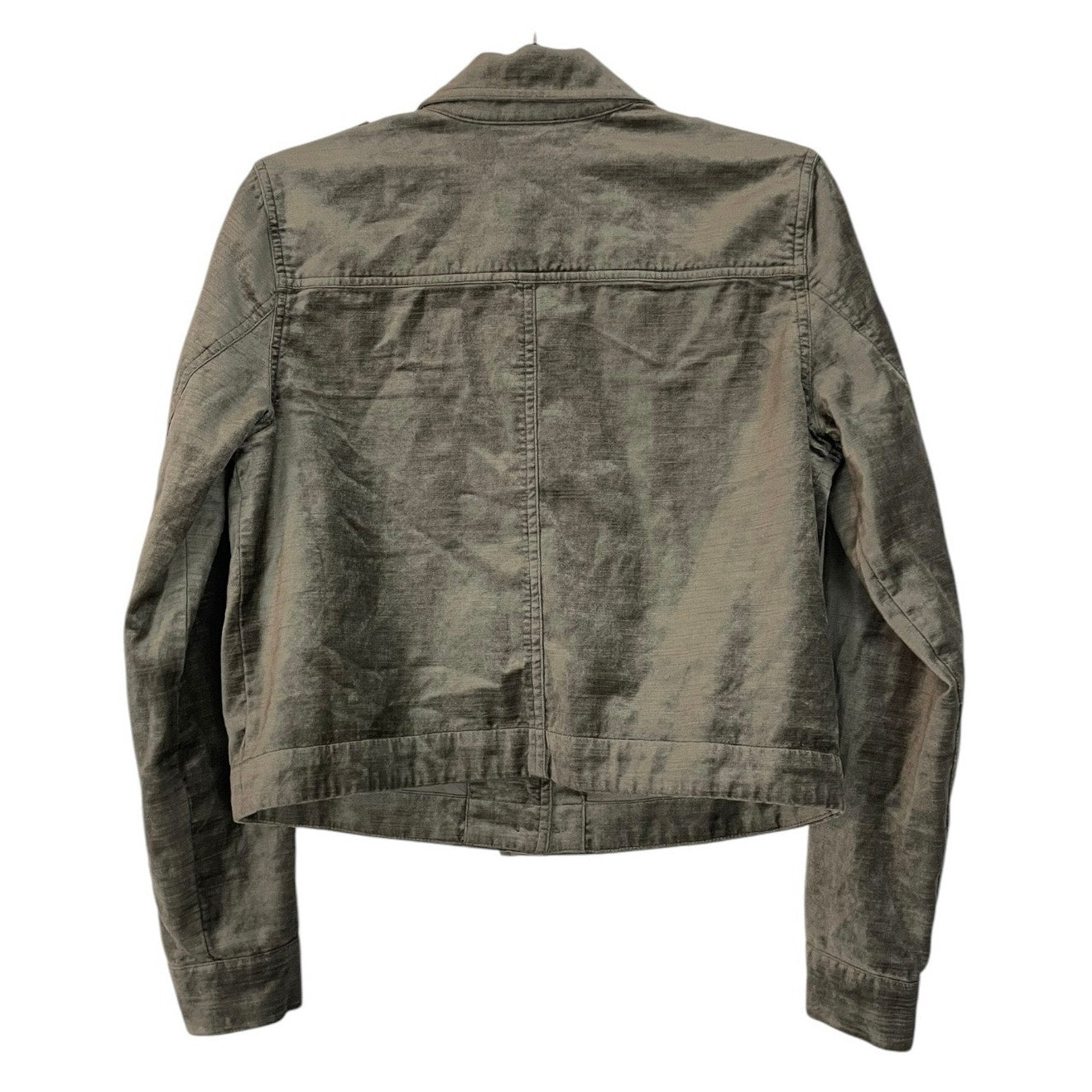 CAbi Beige Suede Button Down Jacket