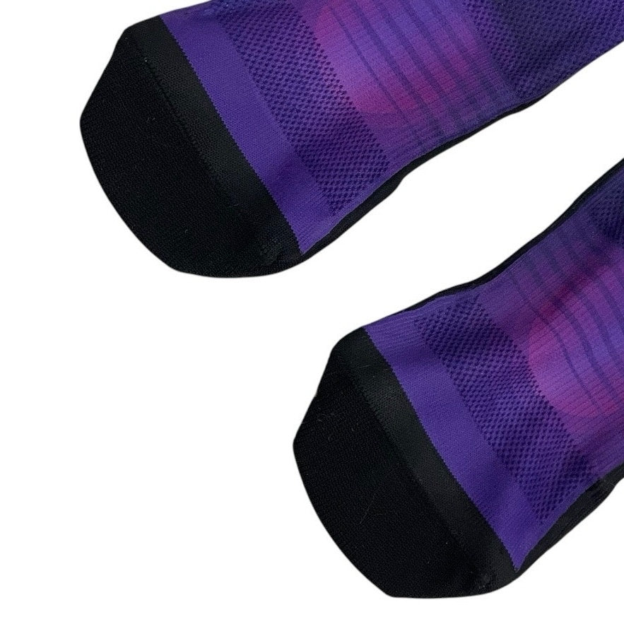 NWOT Undercover Mens Purple Tropical Palm Tree Scene Sunset Socks