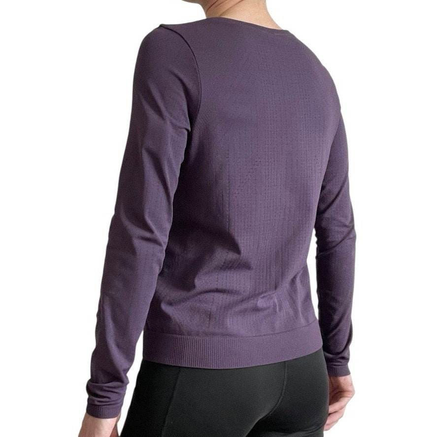 Purple Athletic Long Sleeve Active Top