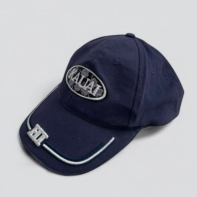 Magic Caps Kauai Hawaii Navy Blue Cotton Hat