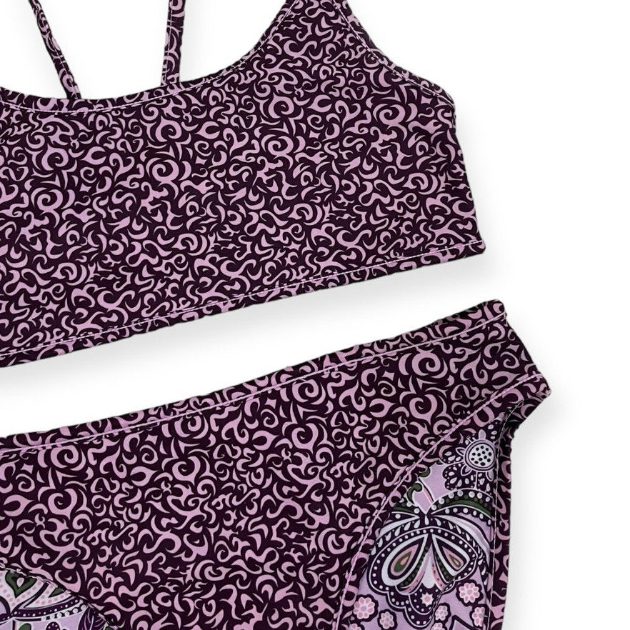 Purple Boho Reversible Double Sided Bikini
