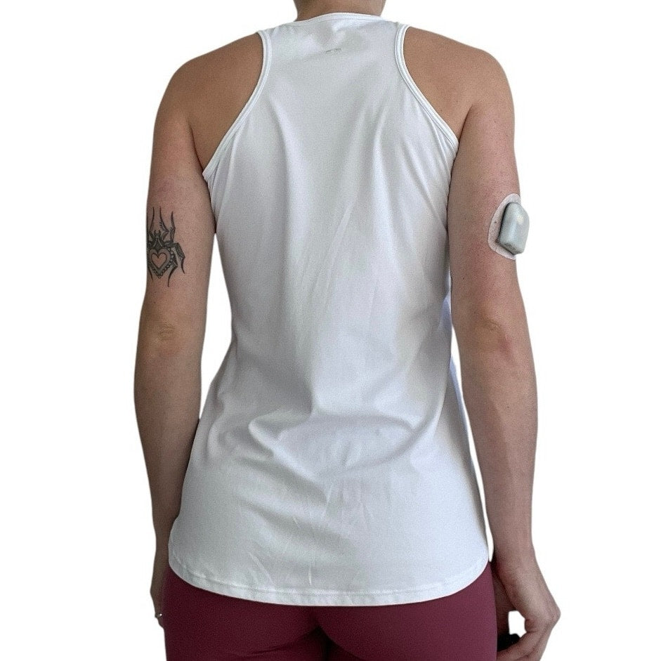 Donajo White Athletic Tank Top