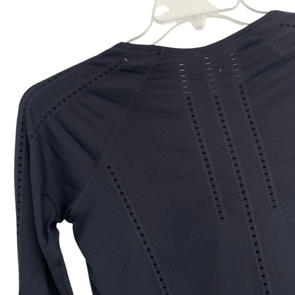 Athleta Black Long Sleeve Athletic Top