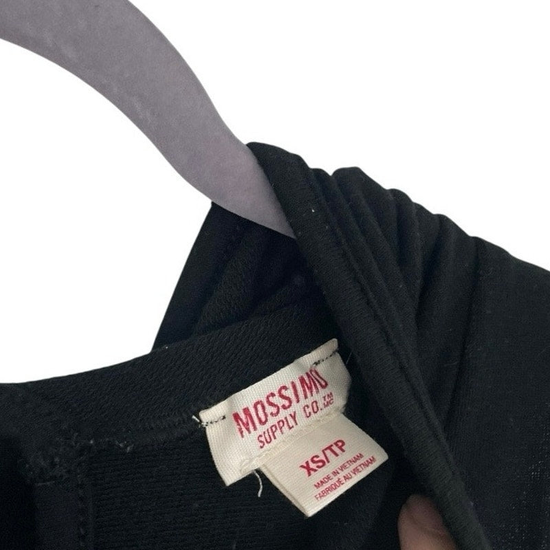 Mossimo Supply Co Black Hooded Open Cross Back Top