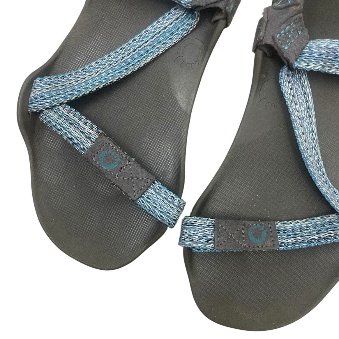 Xero Shoes Z-Trek Blue Strap & Grey Barefoot Hiking Sandals