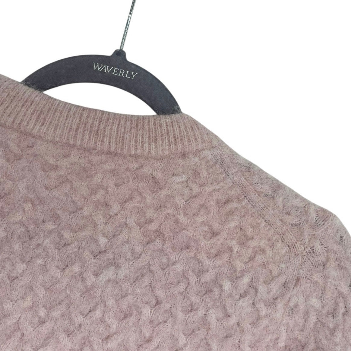 Lululemon Athletica Light Pink Alpaca Wool Knit Cropped Sweater