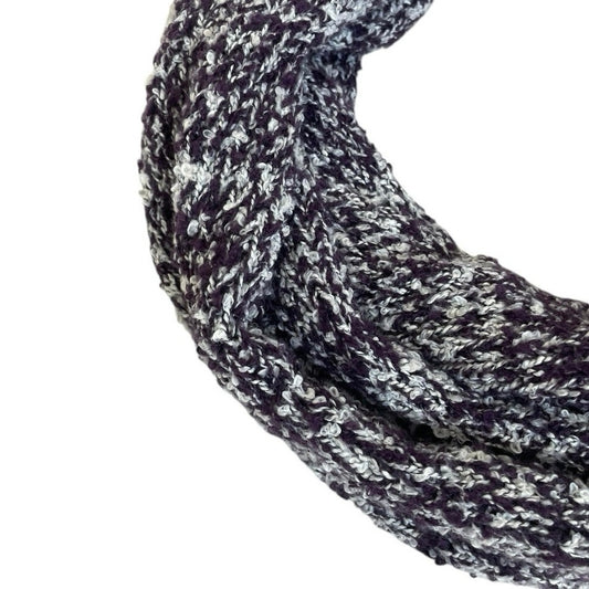 CALIA Dark Purple Chunky Knit Infinity Scarf