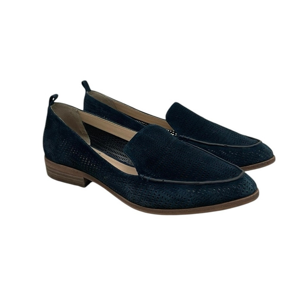 Vince Camuto VC-Kade Teal Suede Cutout Loafers