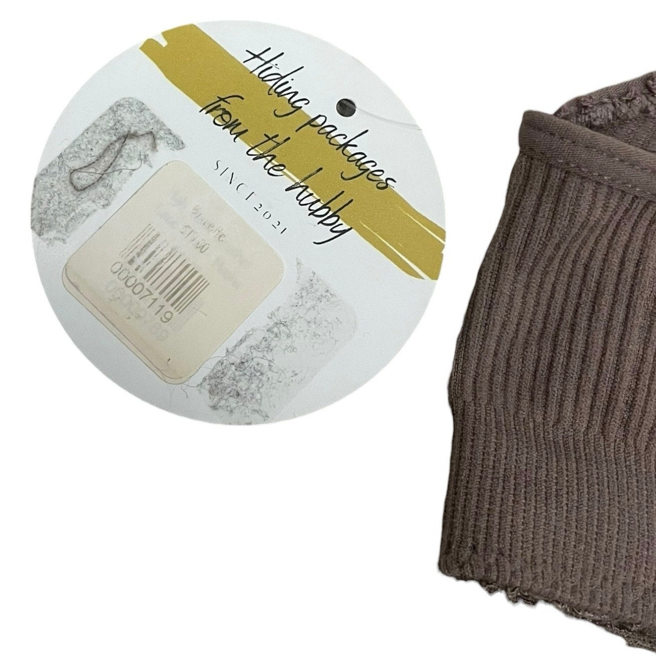 NWT Oniomania Brown Ribbed High Neck Open Back Bralette