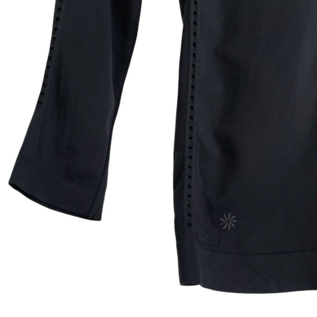 Athleta Black Long Sleeve Athletic Top
