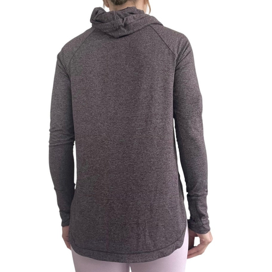 Athleta Purple Active Hooded Long Sleeve Top