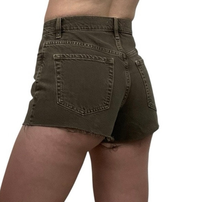 PacSun Brown Denim Vintage High Rise Mini Jean Shorts