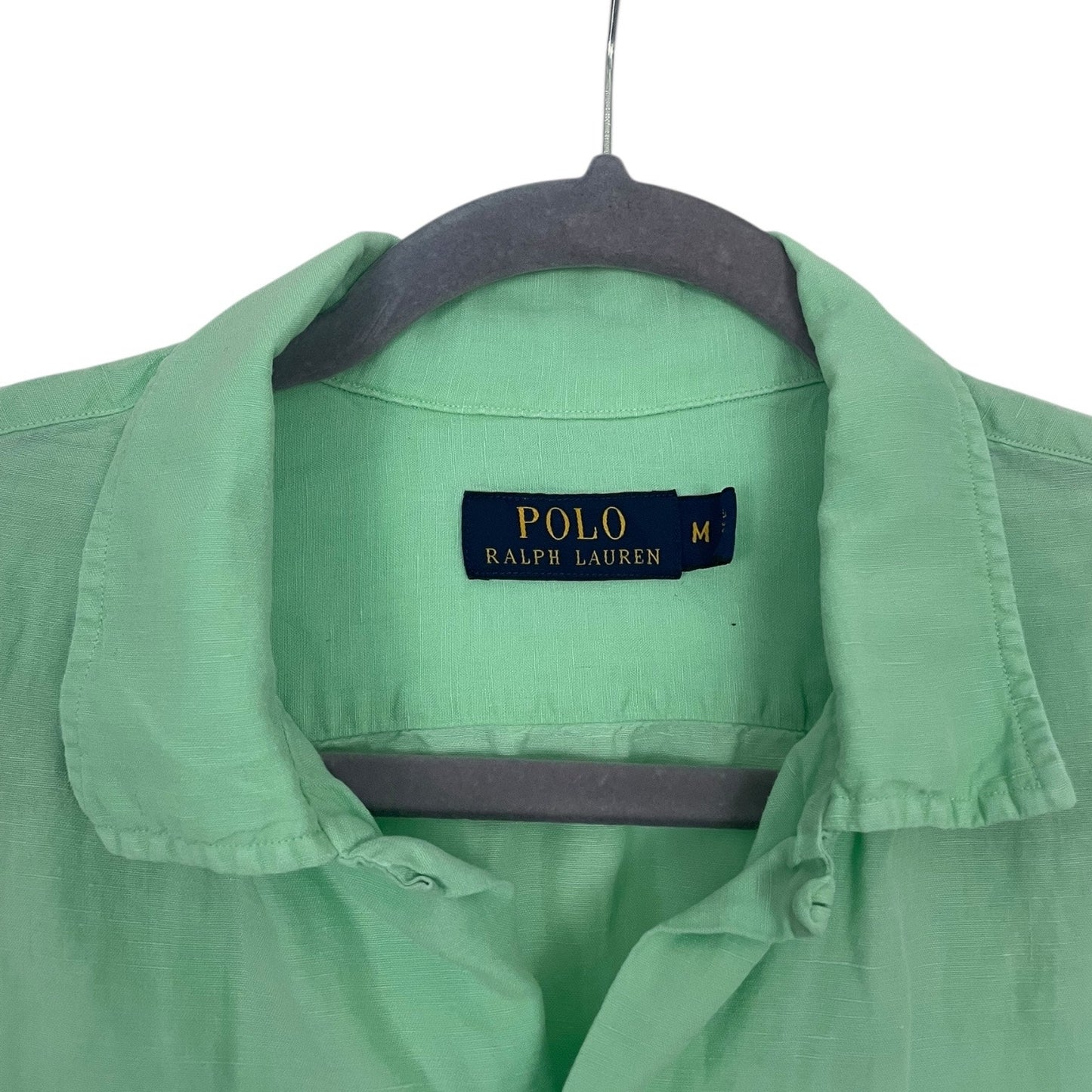 Polo Ralph Lauren Mens Turquoise Short Sleeve Button Down Shirt