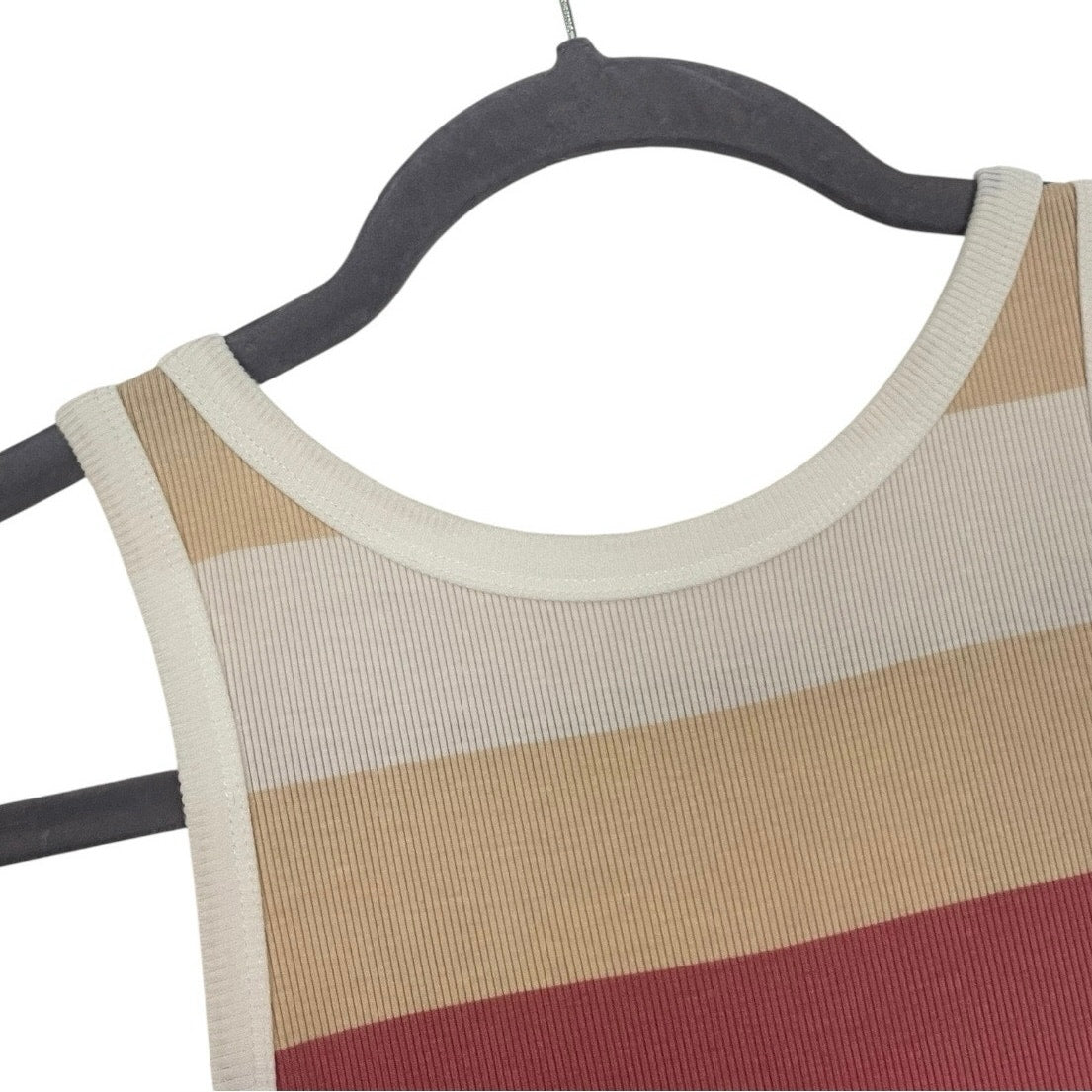 Colorful Striped Ribbed Bodycon Mini Dress