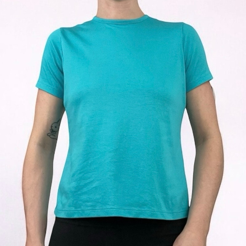 L.L. Bean Soft Blue Short Sleeve Top