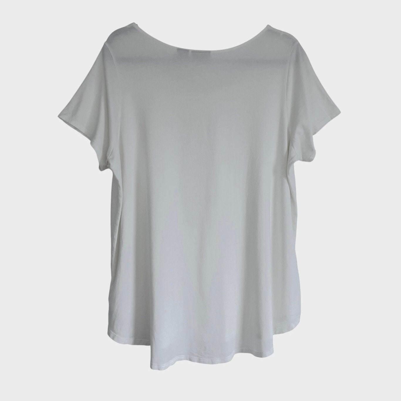 Tahari White Short Sleeve Top