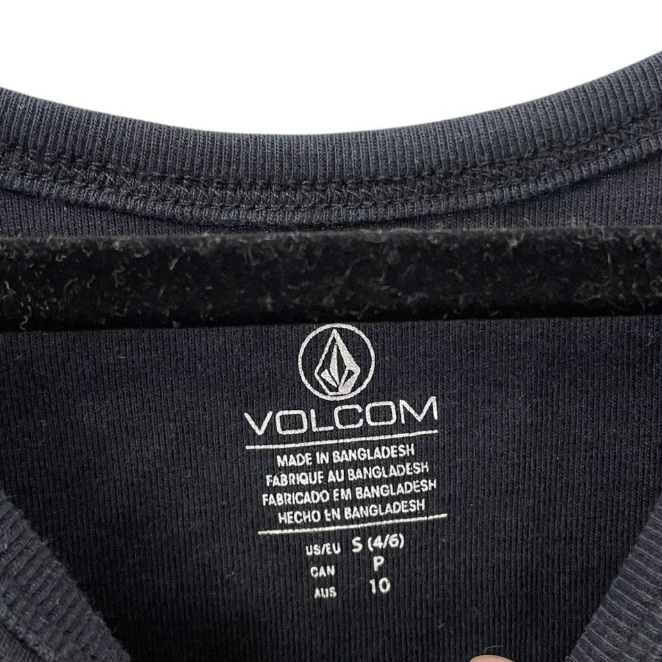 Volcom Black Mahalo Rainbow Palm Tree Graphic Tank Top