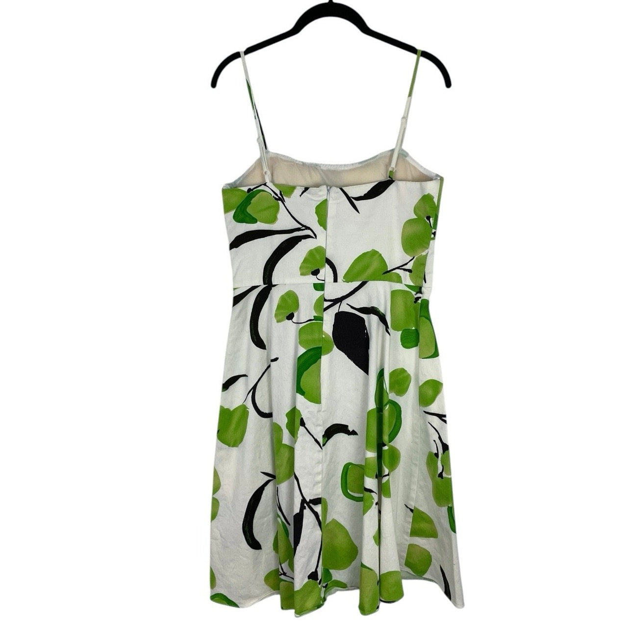 A.P.N.Y Green & White Pear Print A-Line Mini Dress