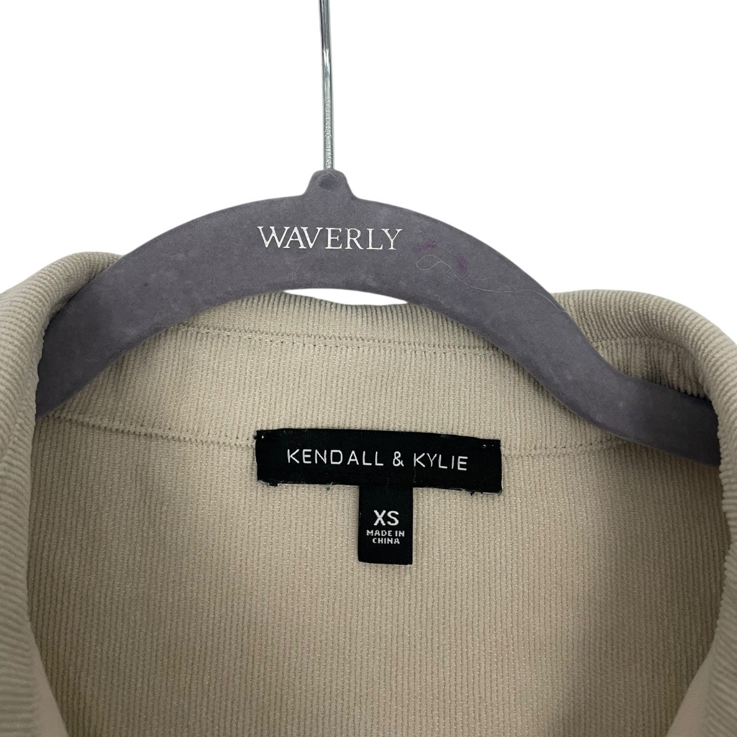 Kendall & Kylie Tan Corduroy Button Down Jacket