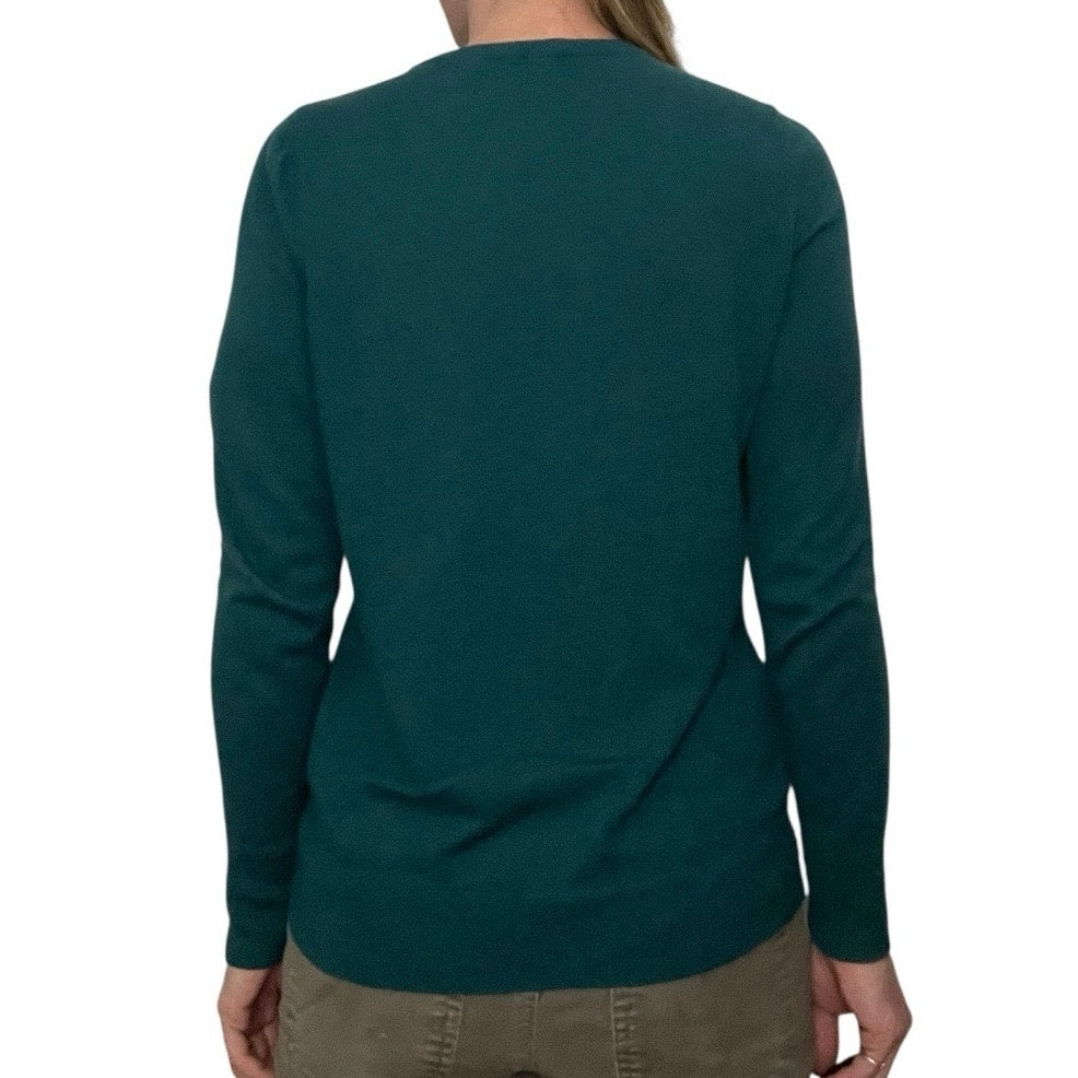 A New Day Teal Crewneck Long Sleeve Top