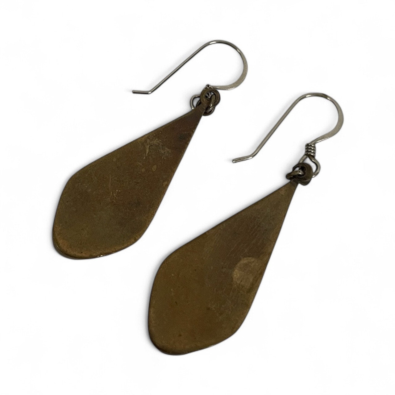 Vintage Gold & Black Pendant Earrings