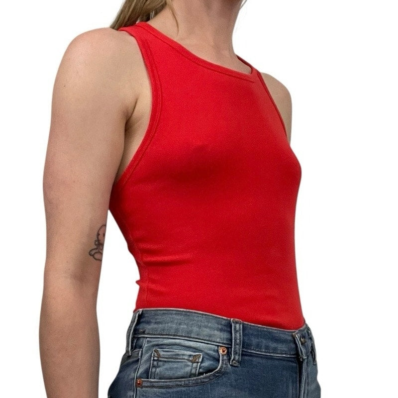 Bershka Red Bodysuit