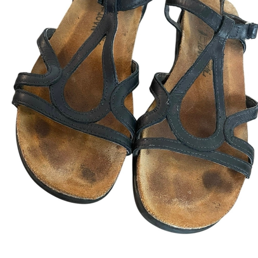 Naot Black Strappy Boho Sandals
