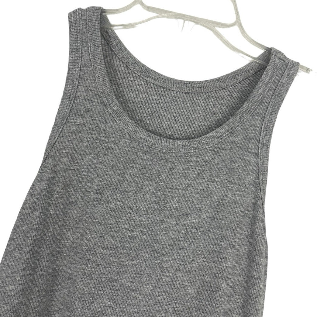 Soft & Stretchy Grey Ribbed Bodycon Mini Dress