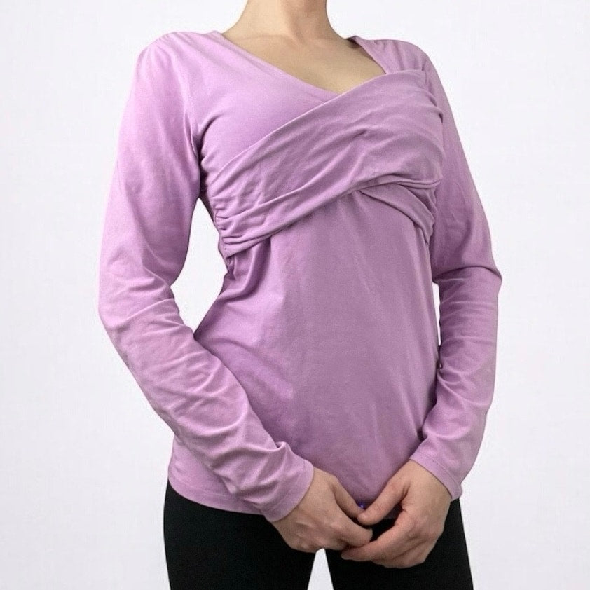 Athleta Purple Long Sleeve Active Blouse