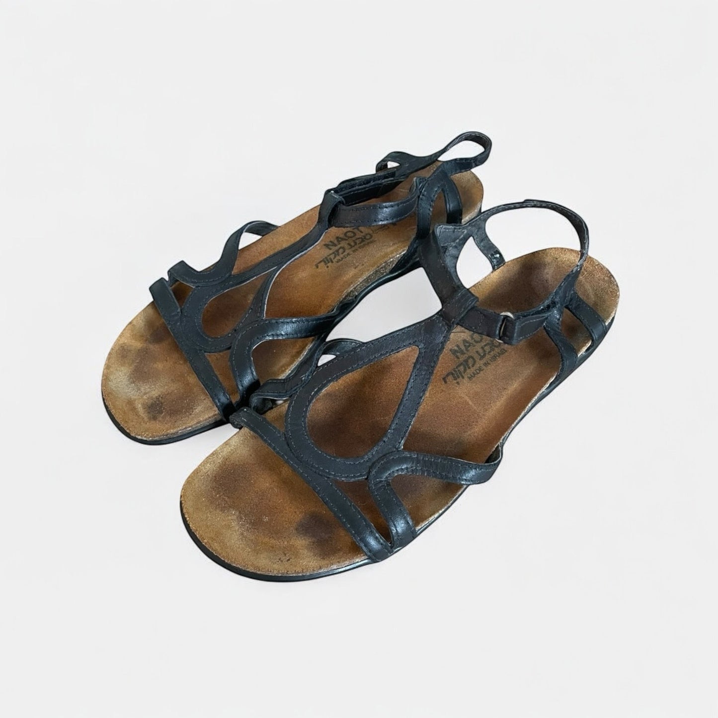 Naot Black Strappy Boho Sandals