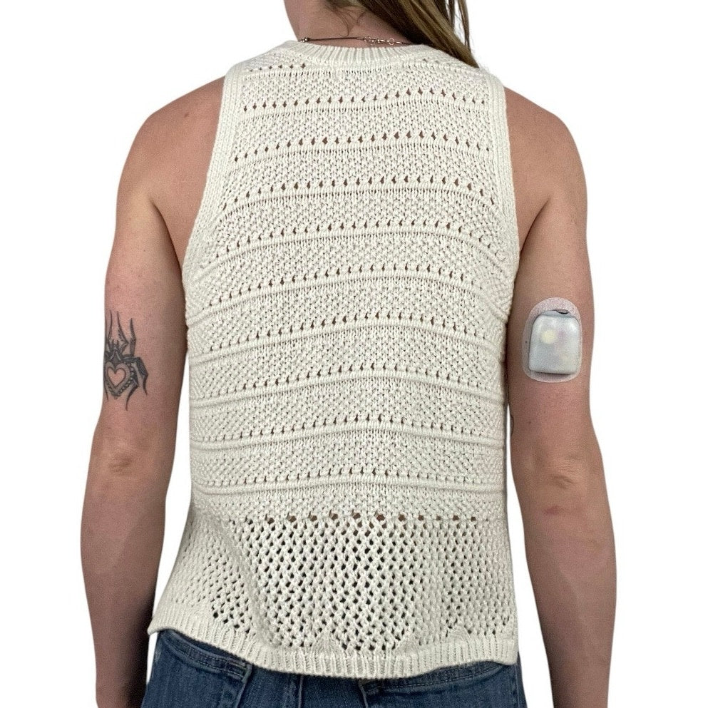SO White Knit Tank Top