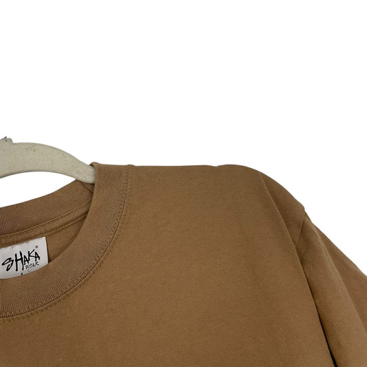 Shaka Wear Super Max Heavy Cotton Mens Beige Short Sleeve Tee